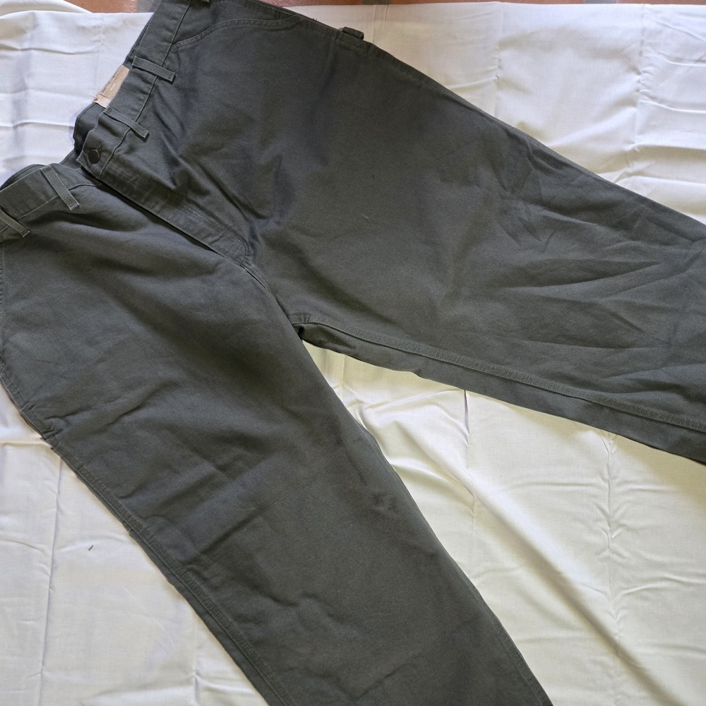 Carhartt Loose Original Fit Washed Duck Work Dungaree, 50x30 B11-MOS